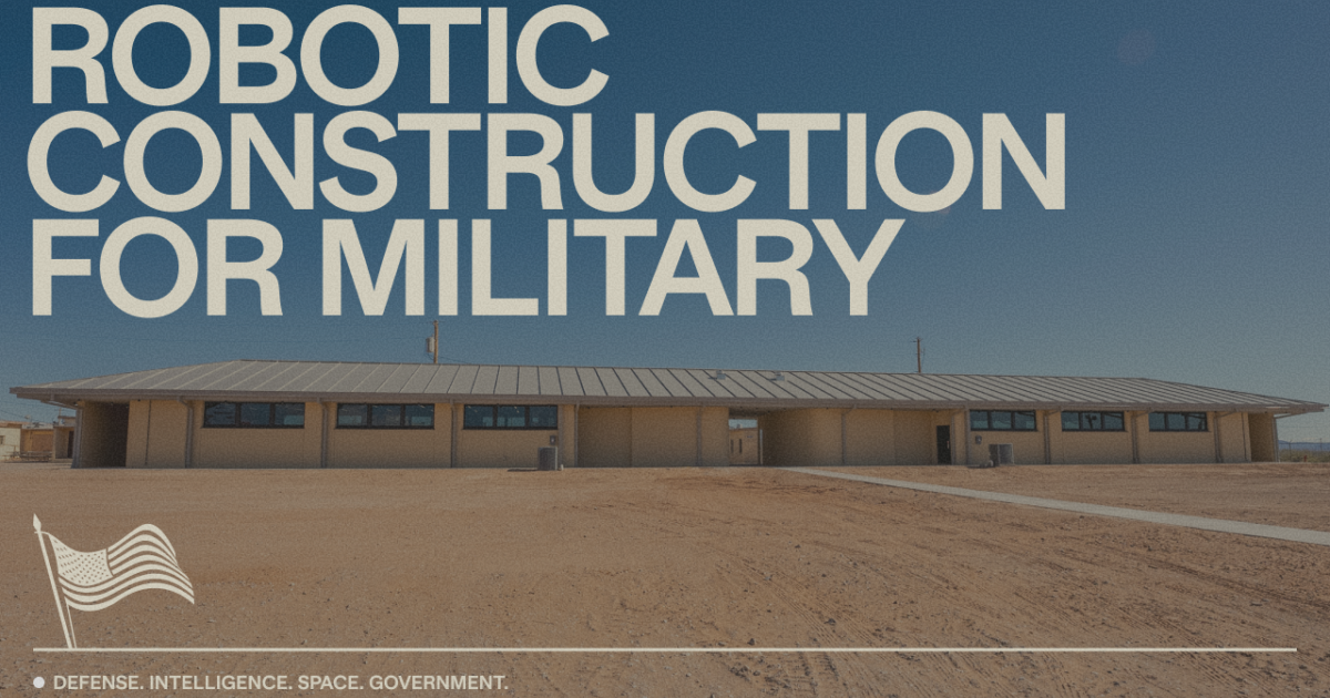 3D-printed barracks for the U.S. Army – ICON